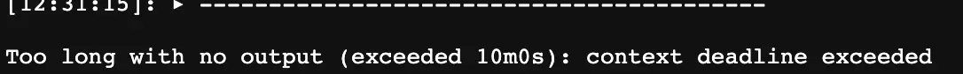 Circle ci log