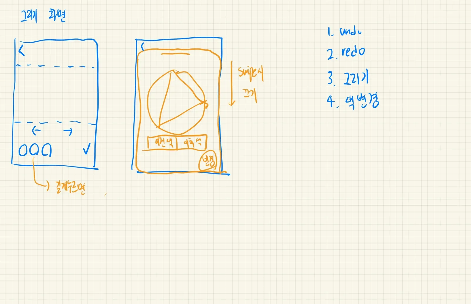 drawing & color picker modal